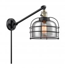  237-BAB-G73-CE-LED - Bell Cage - 1 Light - 8 inch - Black Antique Brass - Swing Arm