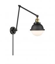  238-BAB-HFS-61-BK-LED - Hampden - 1 Light - 7 inch - Black Antique Brass - Swing Arm