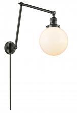  238-OB-G201-8-LED - Beacon - 1 Light - 8 inch - Oil Rubbed Bronze - Swing Arm