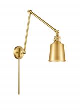  238-SG-M9-SG - Addison - 1 Light - 8 inch - Satin Gold - Swing Arm