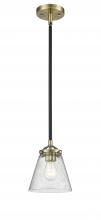  284-1S-BAB-G64-LED - Cone - 1 Light - 6 inch - Black Antique Brass - Cord hung - Mini Pendant