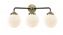  284-3W-BAB-G201-6-LED - Beacon - 3 Light - 24 inch - Black Antique Brass - Bath Vanity Light