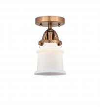  288-1C-AC-G181S-LED - Canton - 1 Light - 5 inch - Antique Copper - Semi-Flush Mount