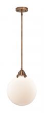  288-1S-AC-G201-10-LED - Beacon - 1 Light - 10 inch - Antique Copper - Cord hung - Mini Pendant