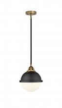  288-1S-BAB-HFS-81-BK-LED - Hampden - 1 Light - 9 inch - Black Antique Brass - Cord hung - Mini Pendant