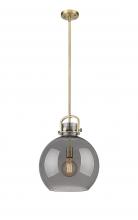  410-1SL-BB-G410-14SM - Newton Sphere - 1 Light - 14 inch - Brushed Brass - Pendant