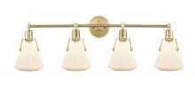  422-4W-SB-G4221-7-LED - Luna - 4 Light - 40 inch - Satin Brass - Bath Vanity Light