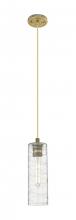  434-1P-BB-G434-12DE - Crown Point - 1 Light - 5 inch - Brushed Brass - Pendant