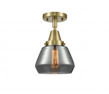  447-1C-AB-G173-LED - Fulton - 1 Light - 7 inch - Antique Brass - Flush Mount