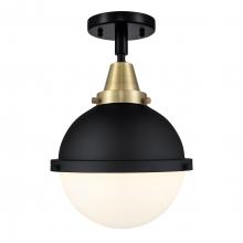  447-1C-BAB-HFS-81-BK-LED - Hampden - 1 Light - 9 inch - Black Antique Brass - Flush Mount