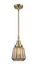  447-1S-AB-G146-LED - Chatham - 1 Light - 7 inch - Antique Brass - Mini Pendant