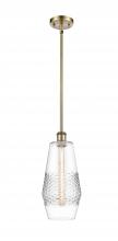  516-1S-AB-G682-7-LED - Windham - 1 Light - 7 inch - Antique Brass - Mini Pendant