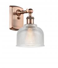  516-1W-AC-G412-LED - Dayton - 1 Light - 6 inch - Antique Copper - Sconce