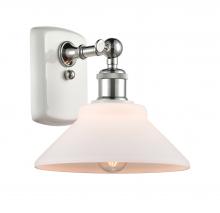  516-1W-WPC-G131-LED - Orwell - 1 Light - 8 inch - White Polished Chrome - Sconce