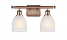  516-2W-AC-G441-LED - Brookfield - 2 Light - 16 inch - Antique Copper - Bath Vanity Light