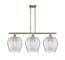  516-3I-AB-G462-12-LED - Norfolk - 3 Light - 38 inch - Antique Brass - Cord hung - Island Light