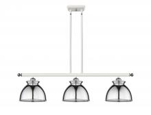  516-3I-WPC-M14-PC - Adirondack - 3 Light - 36 inch - White Polished Chrome - Multi Pendant