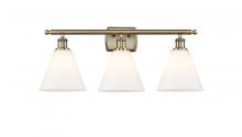  516-3W-AB-GBC-81-LED - Berkshire - 3 Light - 28 inch - Antique Brass - Bath Vanity Light