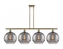  516-4I-AB-G556-12SM - Rochester - 4 Light - 50 inch - Antique Brass - Cord hung - Island Light