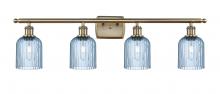  516-4W-AB-G559-5BL - Bridal Veil - 4 Light - 35 inch - Antique Brass - Bath Vanity Light