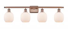  516-4W-AC-G101-LED - Belfast - 4 Light - 36 inch - Antique Copper - Bath Vanity Light