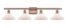  516-4W-AC-G131-LED - Orwell - 4 Light - 38 inch - Antique Copper - Bath Vanity Light