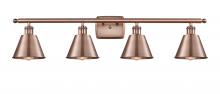  516-4W-AC-M8-LED - Smithfield - 4 Light - 37 inch - Antique Copper - Bath Vanity Light