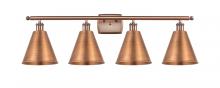  516-4W-AC-MBC-8-AC-LED - Berkshire - 4 Light - 38 inch - Antique Copper - Bath Vanity Light