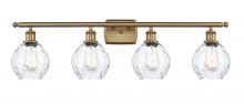  516-4W-BB-G362-LED - Waverly - 4 Light - 36 inch - Brushed Brass - Bath Vanity Light