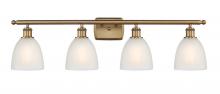  516-4W-BB-G381-LED - Castile - 4 Light - 36 inch - Brushed Brass - Bath Vanity Light