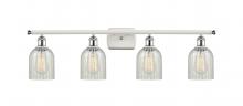  516-4W-WPC-G2511-LED - Caledonia - 4 Light - 35 inch - White Polished Chrome - Bath Vanity Light