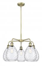  516-5CR-AB-G372 - Waverly - 5 Light - 26 inch - Antique Brass - Chandelier