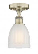  616-1F-AB-G441 - Brookfield - 1 Light - 6 inch - Antique Brass - Semi-Flush Mount