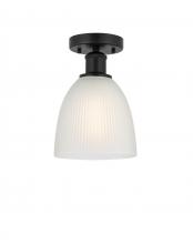  616-1F-BK-G381 - Castile - 1 Light - 6 inch - Matte Black - Semi-Flush Mount