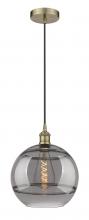  616-1P-AB-G556-12SM - Rochester - 1 Light - 12 inch - Antique Brass - Cord hung - Mini Pendant