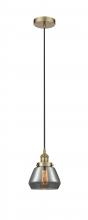  616-1PH-AB-G173-LED - Fulton - 1 Light - 7 inch - Antique Brass - Cord hung - Mini Pendant