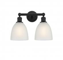  616-2W-BK-G381 - Castile - 2 Light - 15 inch - Matte Black - Bath Vanity Light