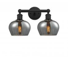  616-2W-BK-G93 - Fenton - 2 Light - 16 inch - Matte Black - Bath Vanity Light