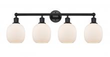  616-4W-BK-G101 - Belfast - 4 Light - 33 inch - Matte Black - Bath Vanity Light