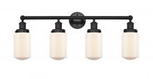  616-4W-BK-G311 - Dover - 4 Light - 32 inch - Matte Black - Bath Vanity Light