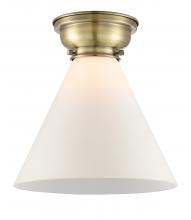  623-1F-AB-G41-L - Cone - 1 Light - 12 inch - Antique Brass - Flush Mount