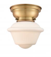  623-1F-BB-G531 - Oxford - 1 Light - 8 inch - Brushed Brass - Flush Mount