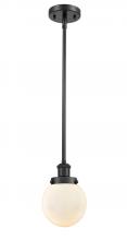  916-1S-BK-G201-6-LED - Beacon - 1 Light - 6 inch - Matte Black - Mini Pendant