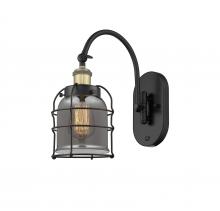  918-1W-BAB-G53-CE-LED - Bell Cage - 1 Light - 6 inch - Black Antique Brass - Sconce