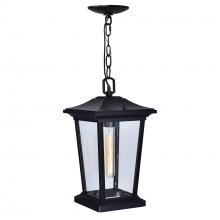  0413P8-1-101 - Leawood 1 Light Black Outdoor Hanging Light