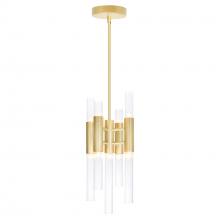  1120P8-9-602 - Orgue 9 Light Mini Pendant With Satin Gold Finish