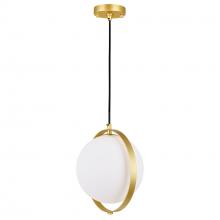  1153P10-1-169 - Da Vinci 1 Light Mini Pendant With Brass Finish