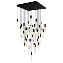  1589P36-41-101 - Greta Integrated LED Black Chandelier