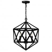  9641P17-3-101 - Amazon 3 Light Up Pendant With Black Finish