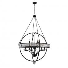  9957P42-12-101 - Arkansas 12 Light Chandelier With Black Finish